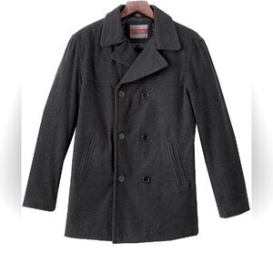 Double Breasted Peacoat •Men•